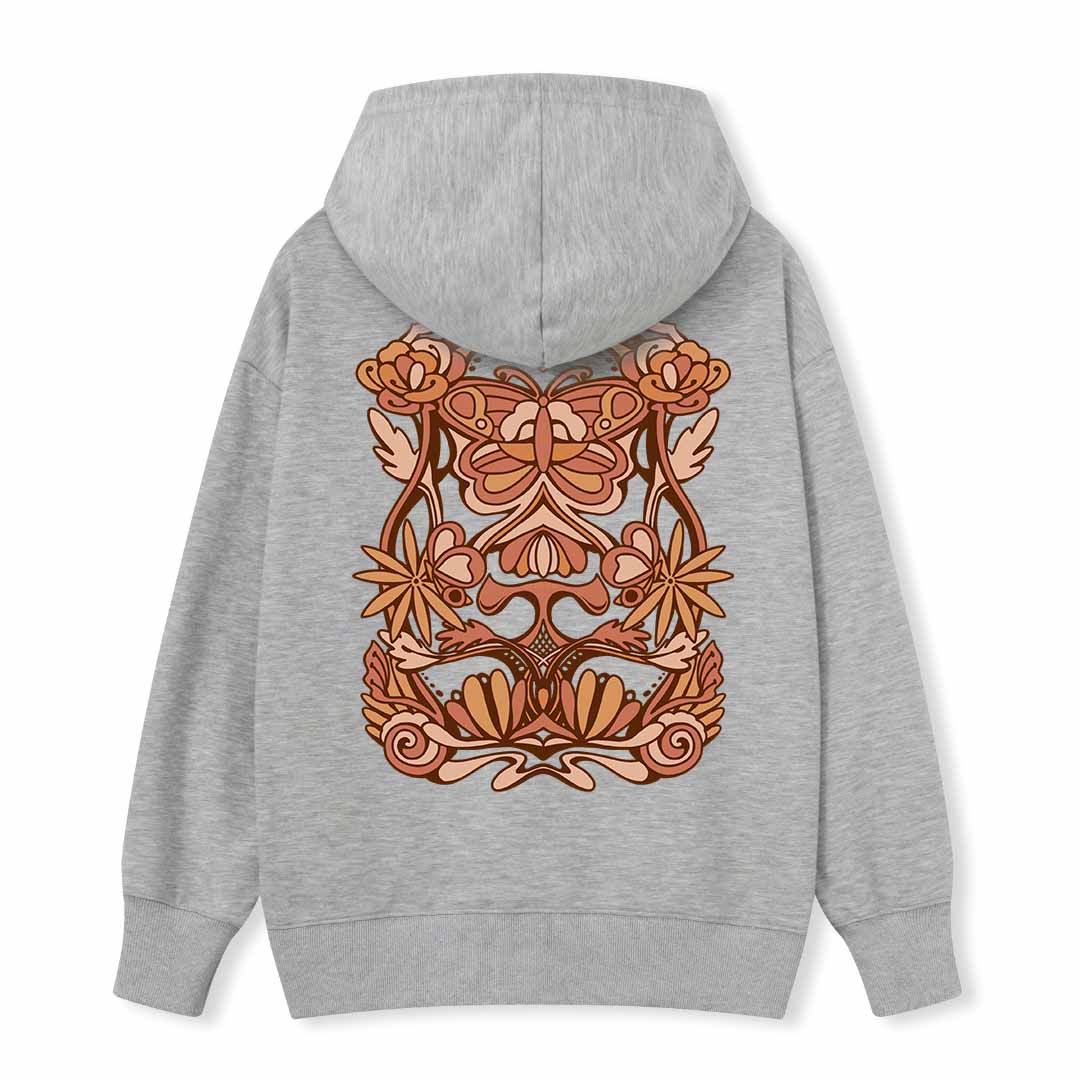 Spring Butterfly Back-printed Hoodie