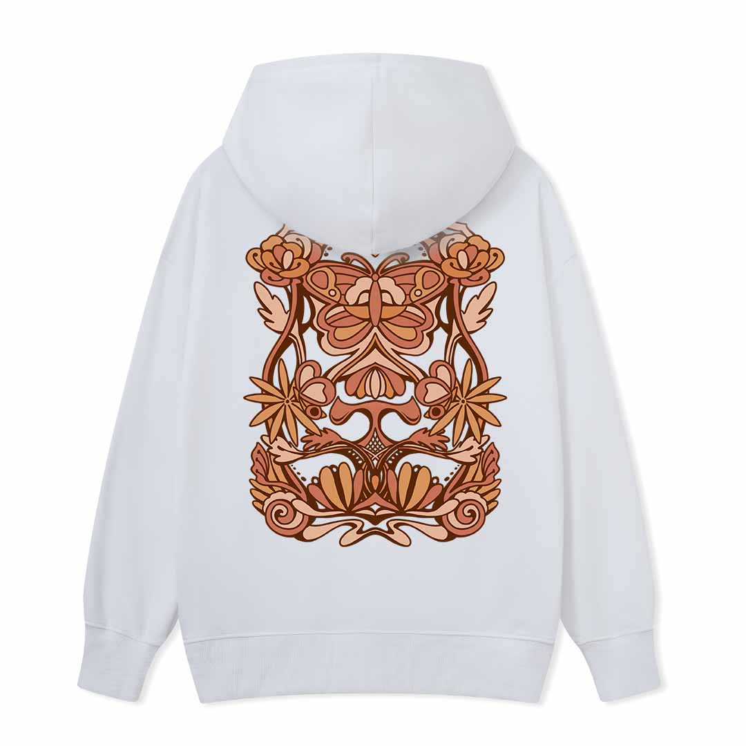 Spring Butterfly Back-printed Hoodie