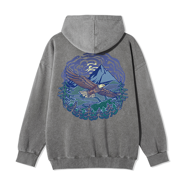 Freeleaf Yellowstone National ParkBack-printed Unisex Fleece Full-Zip Hoodie
