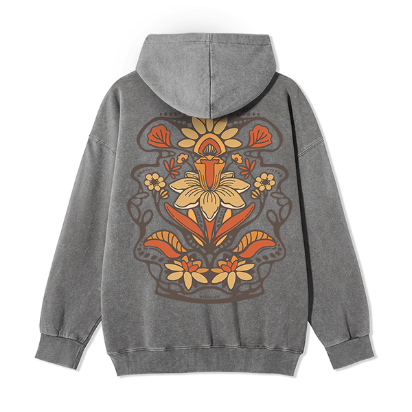 freeleaf-spring-flower-back-printed-unisex-fleece-full-zip-hoodie