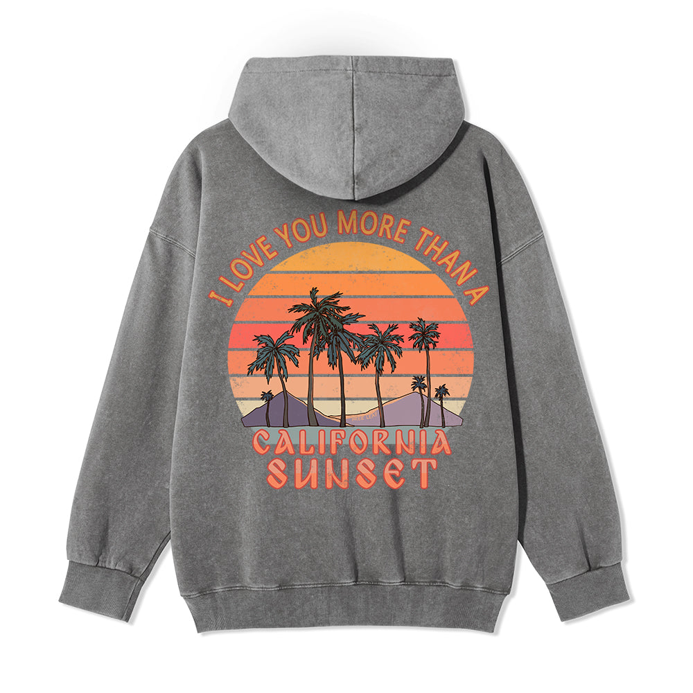 Freeleaf Sunset Reverie Unisex Back-printed Fleece Full-Zip Hoodie