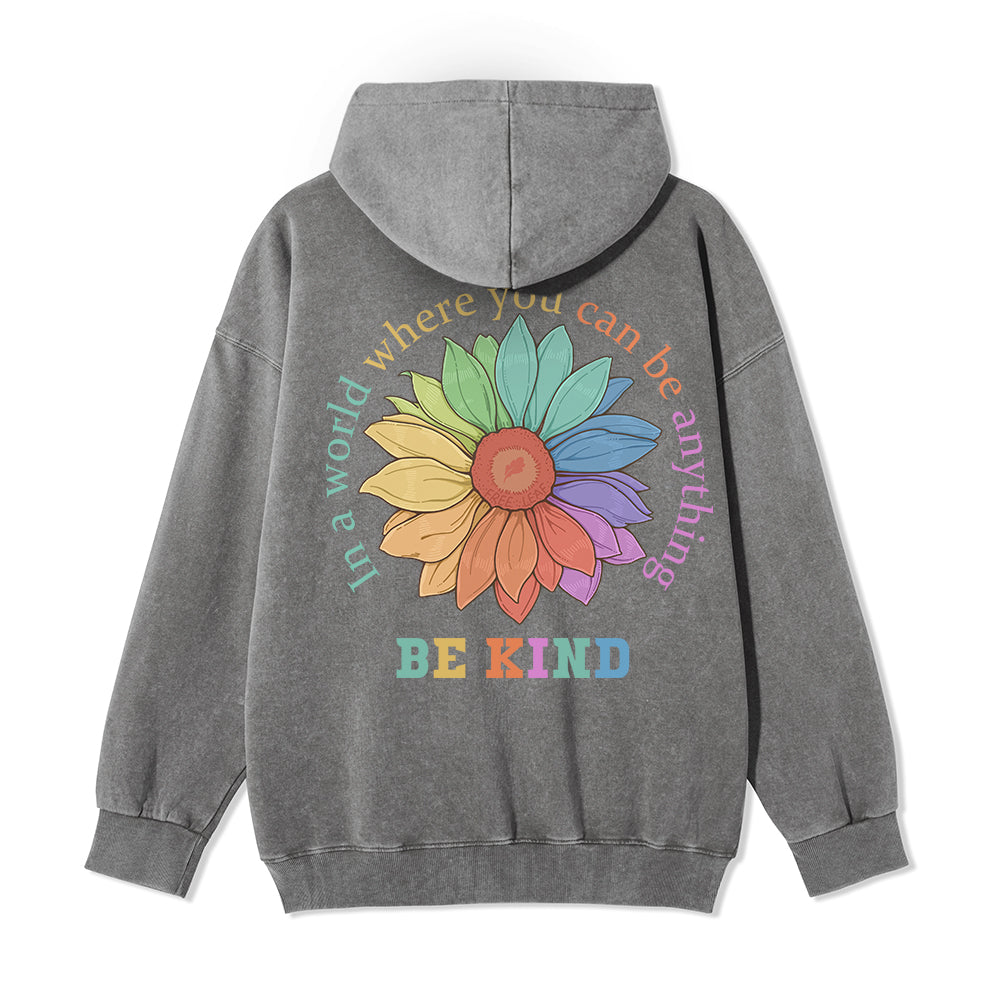 Freeleaf Be Kind Full-Zip Back-printed Hoodie
