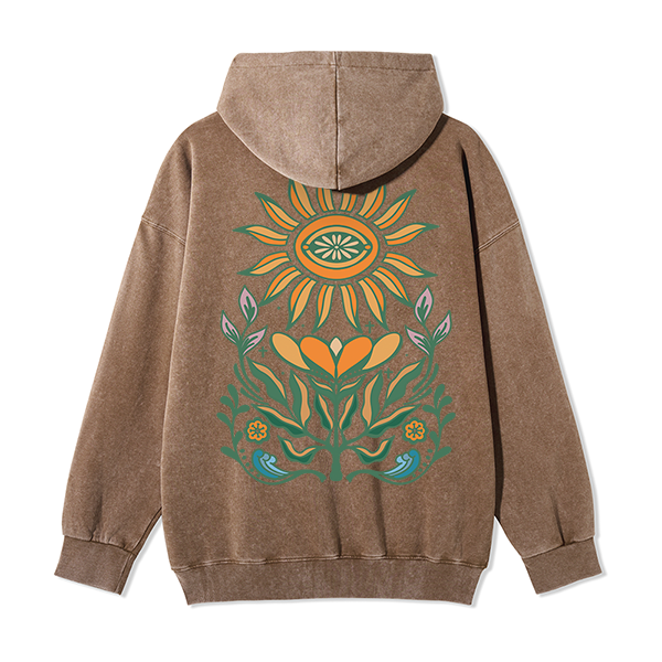 freeleaf-sunflower-back-printed-unisex-nature-inspired-fleece-full-zip-hoodie