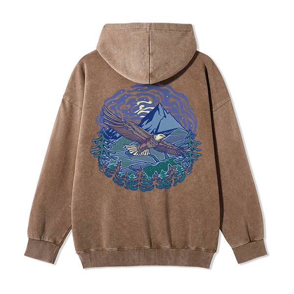Freeleaf Yellowstone National ParkBack-printed Unisex Fleece Full-Zip Hoodie