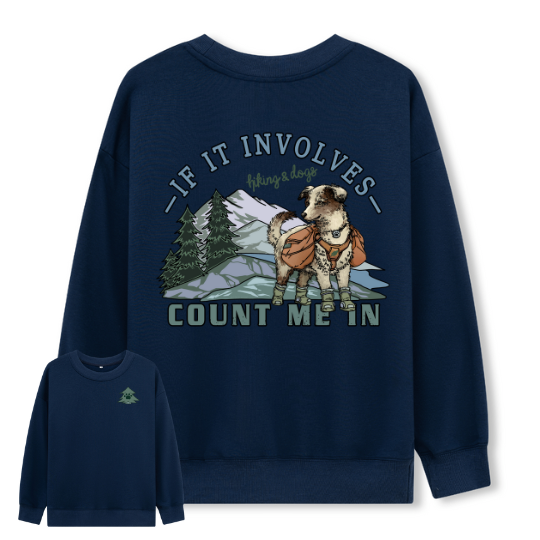 Hiking & Dogs Adventure Sweatshirt
