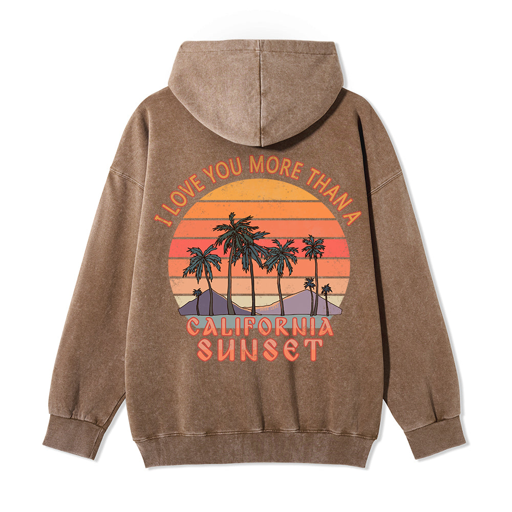 Freeleaf Sunset Reverie Unisex Back-printed Fleece Full-Zip Hoodie