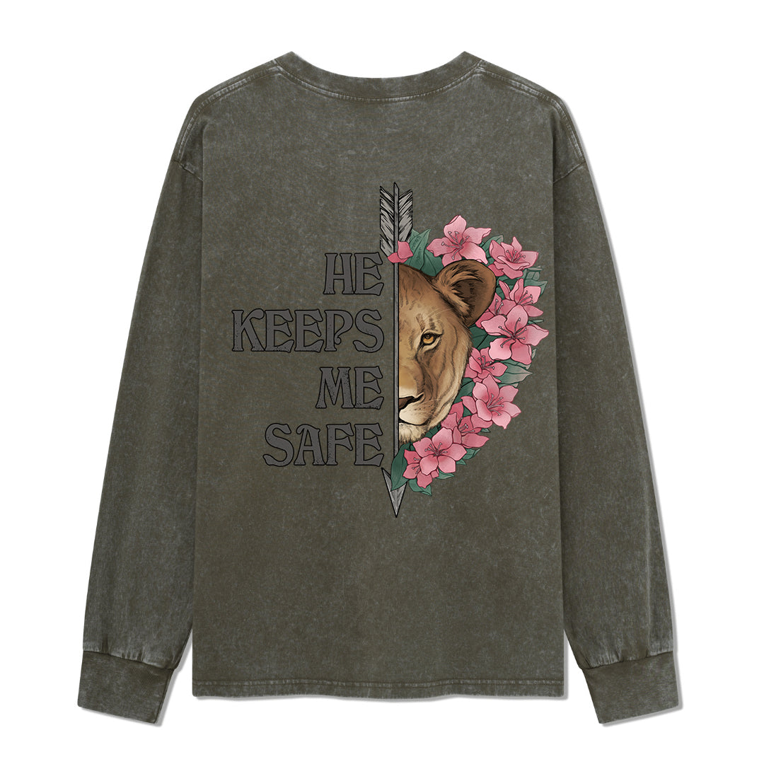 Freeleaf Wild at Heart Love Untamed Washed Long Sleeve