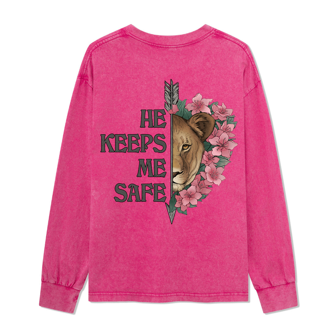 Freeleaf Wild at Heart Love Untamed Washed Long Sleeve