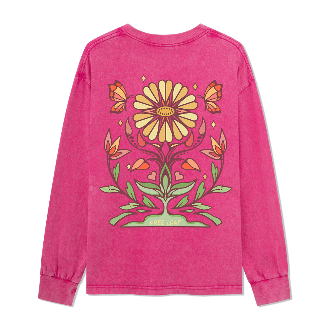 Freeleaf Elf Viligis Unisex Nature Inspired Washed Long Sleeve Top