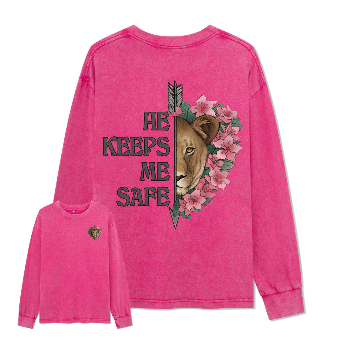 Freeleaf Wild at Heart Love Untamed Washed Long Sleeve