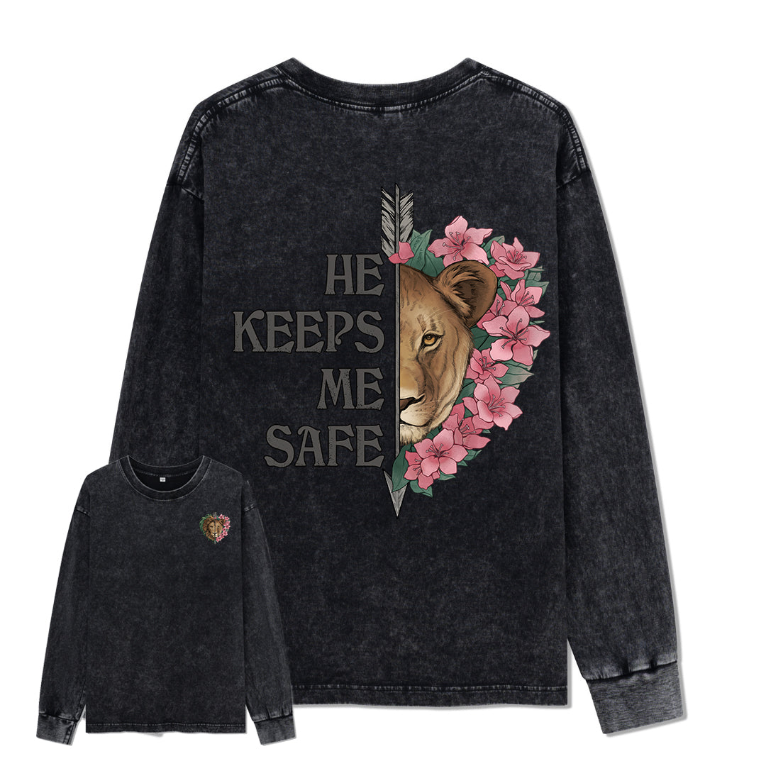 Freeleaf Wild at Heart Love Untamed Washed Long Sleeve