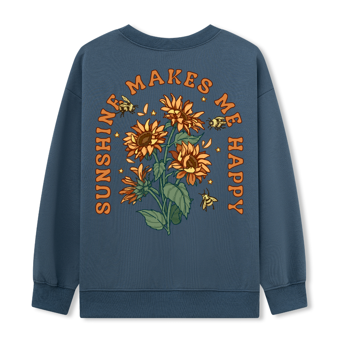 Freeleaf Sunshine Makes Me Happy Unisex Sweatshirt