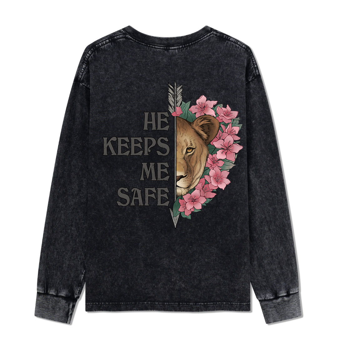 Freeleaf Wild at Heart Love Untamed Washed Long Sleeve