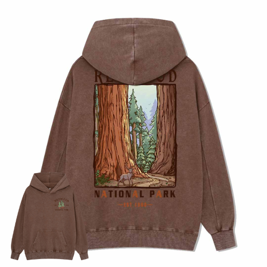 Redwood National Park Washed Hoodie