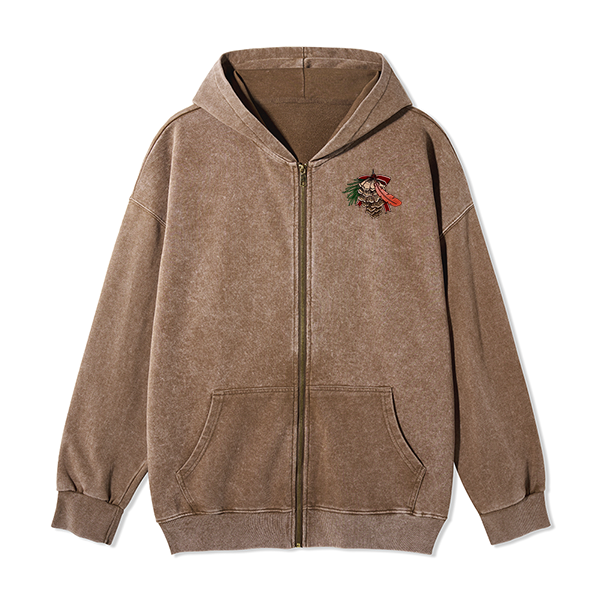 freeleaf-christmas-cardinal-unisex-fleece-full-zip-hoodie