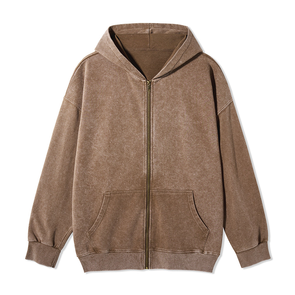 Freeleaf Wild at Heart Full-Zip Back-printed Hoodie
