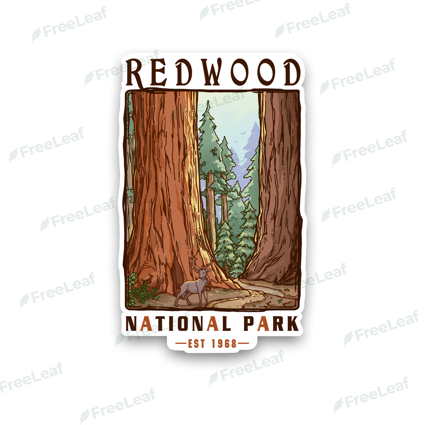 Redwood National Park Sticker