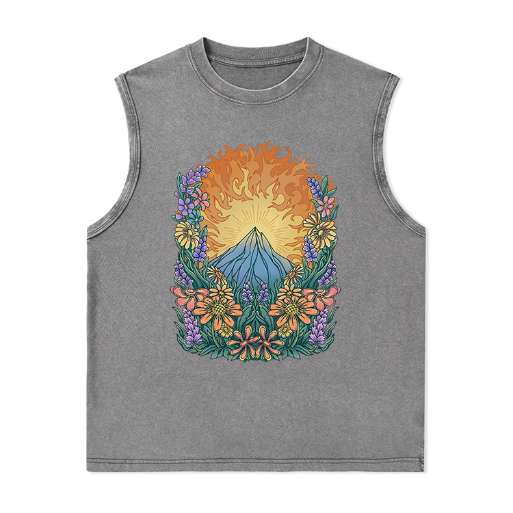 Freeleaf Rekindled Hope National Park Nature Inspired Unisex Washed Tank Tops