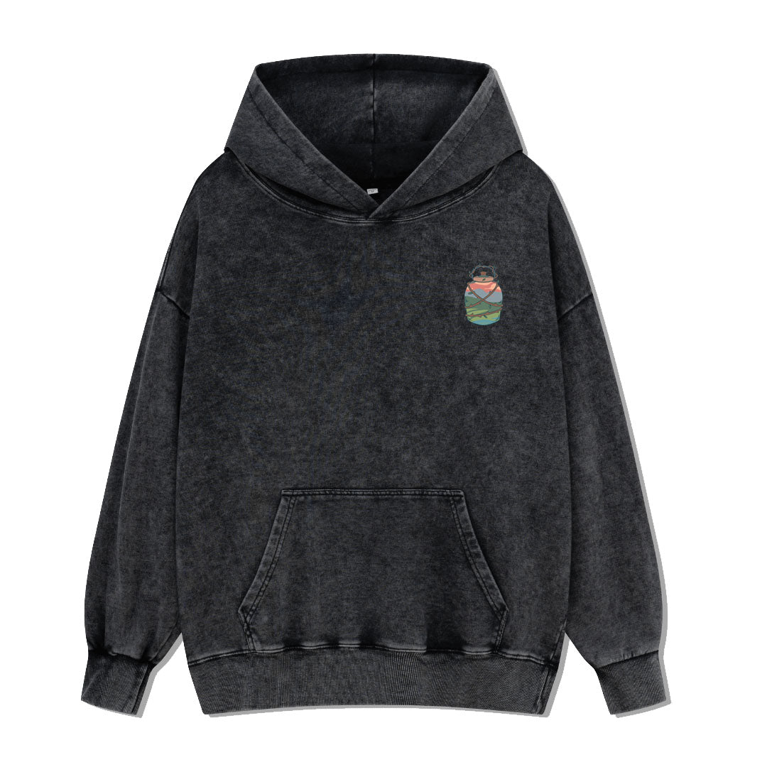 Go And Discover Washed Hoodie