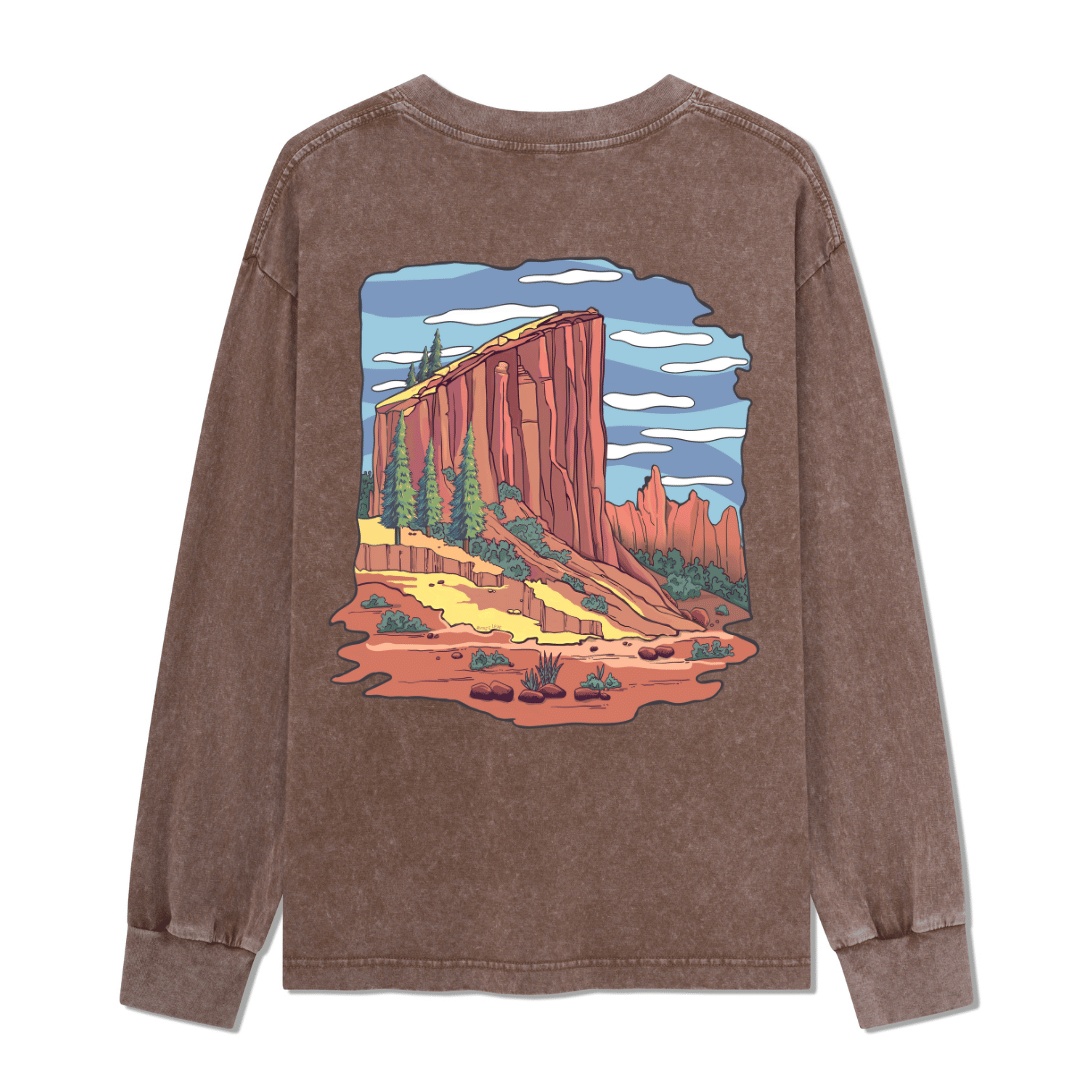 Zion National Park Washed Long Sleeve Top