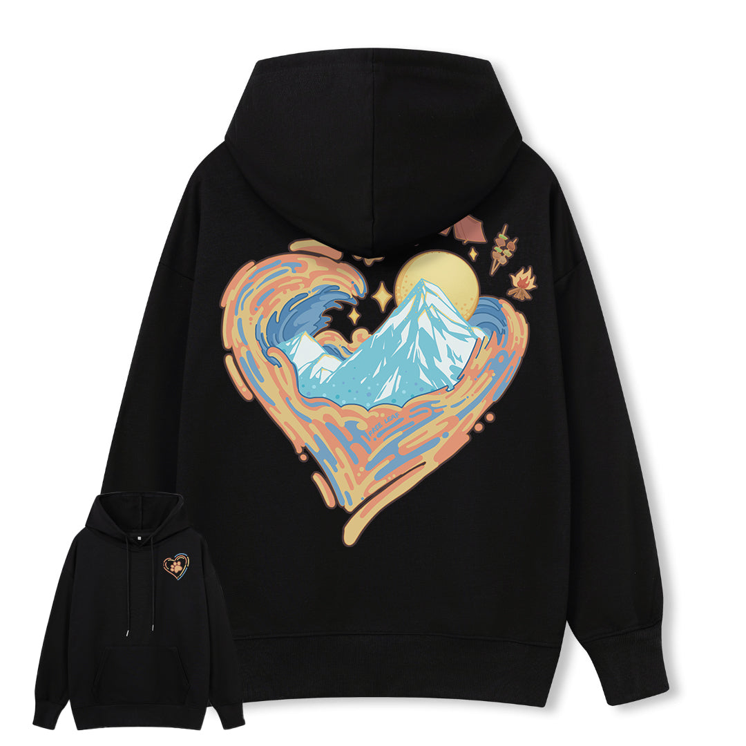 Freeleaf Heart of Wilderness Camping Unisex Nature Inspired Hoodie