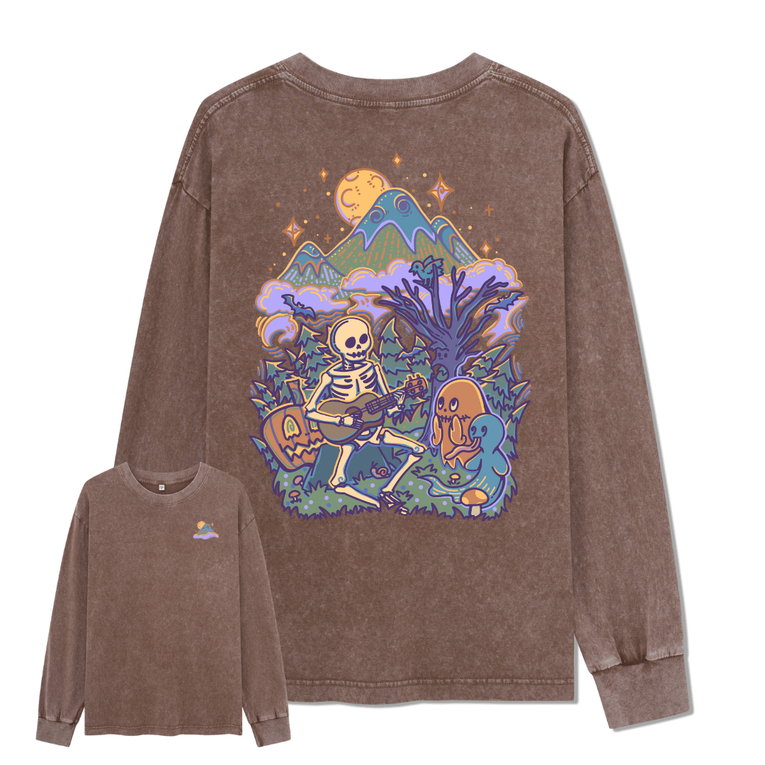 Fairy Tale Halloween Washed Long Sleeve Top