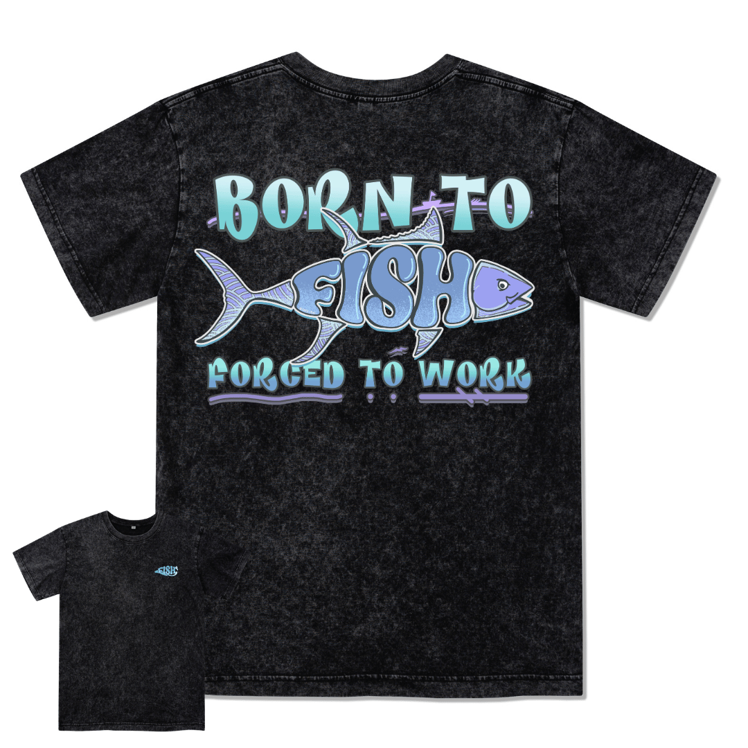 Born To Fish Washed Tee