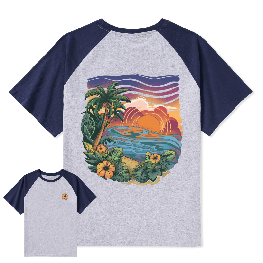 Golden Beach Raglan Short Sleeve Top