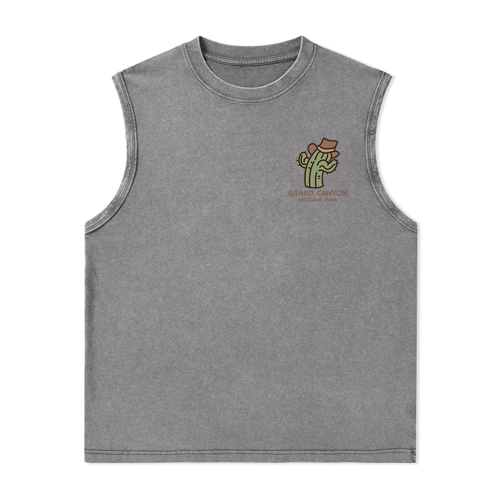 Freeleaf Grand Canyon National Park Unisex Washed Tank Top