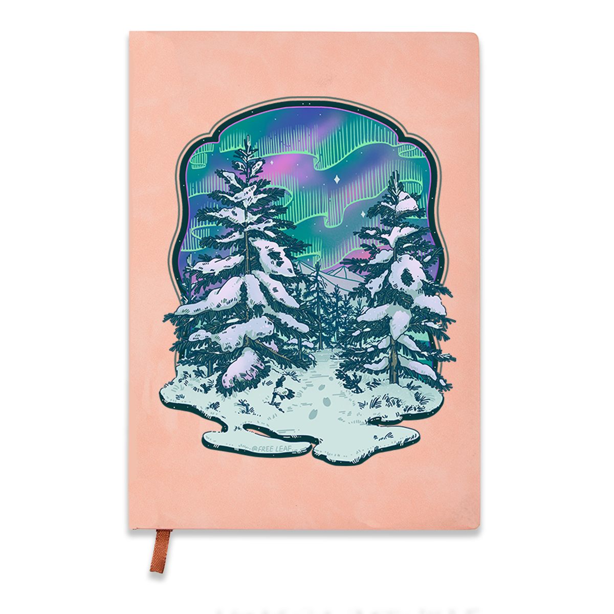 freeleaf-winter-aurora-vintage-leather-notebook