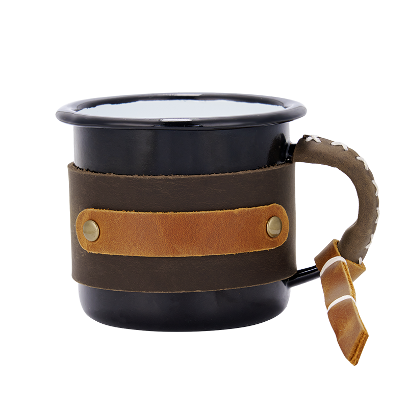 Personalized Leather Mug