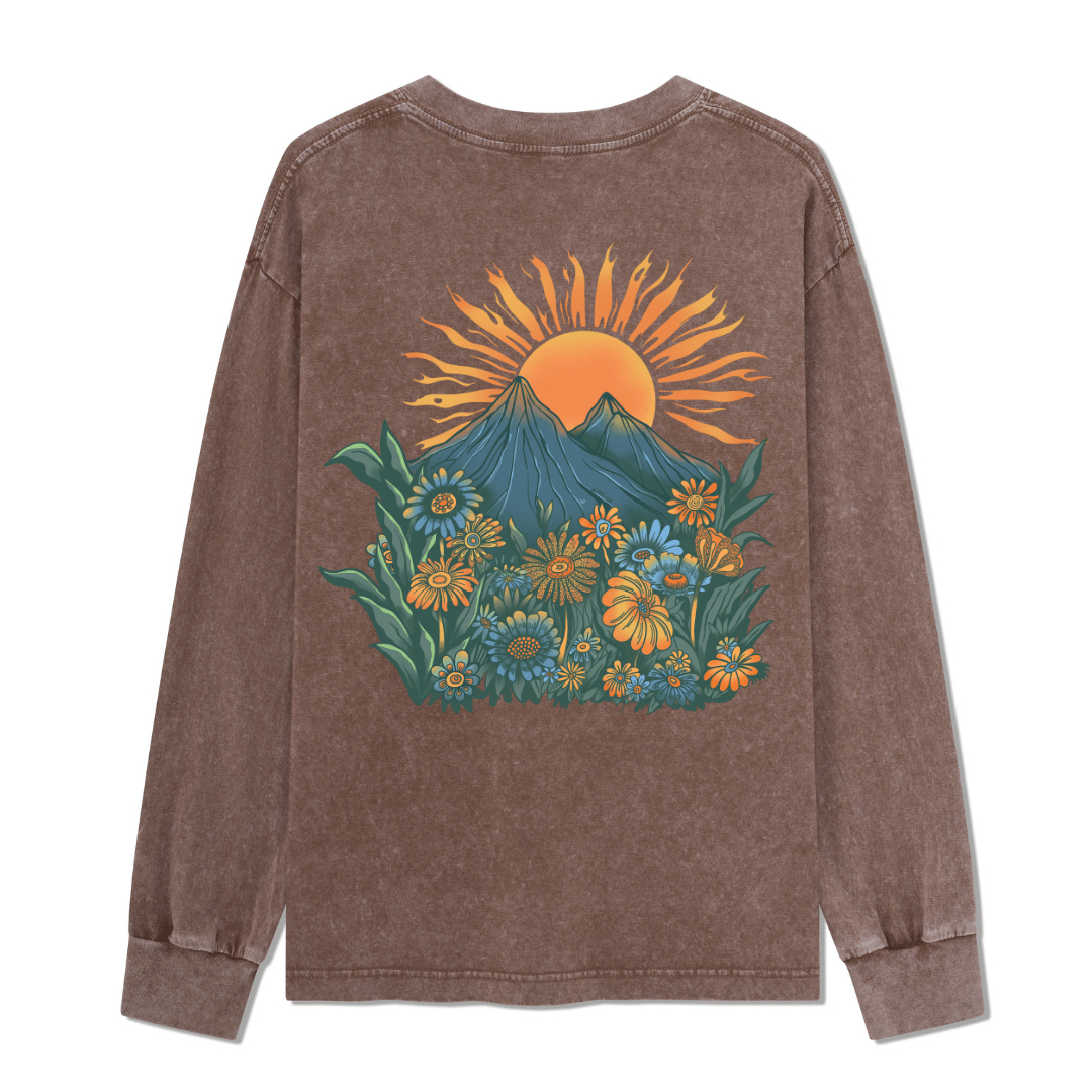 Energy Washed Long Sleeve Top