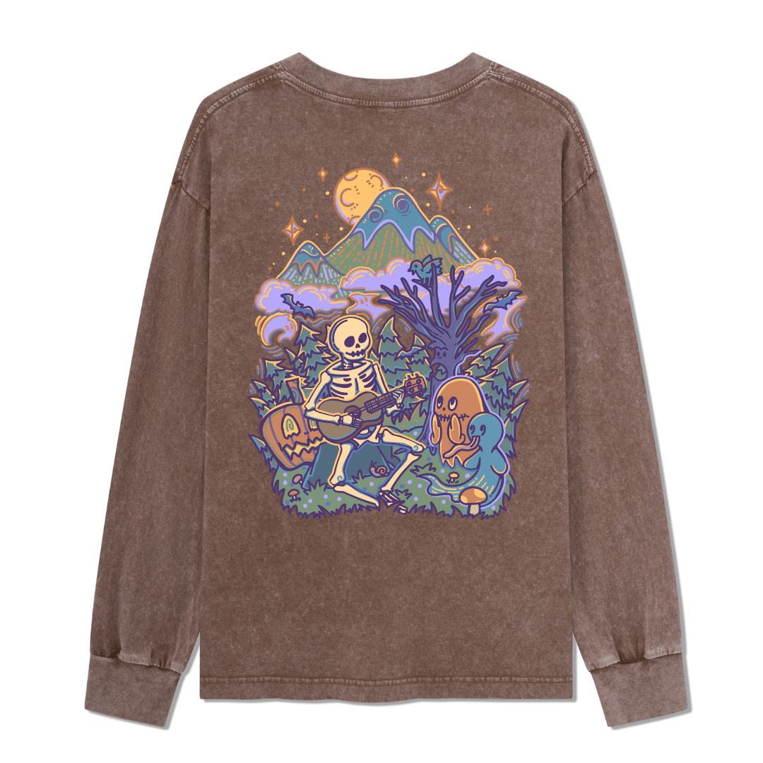 Fairy Tale Halloween Washed Long Sleeve Top