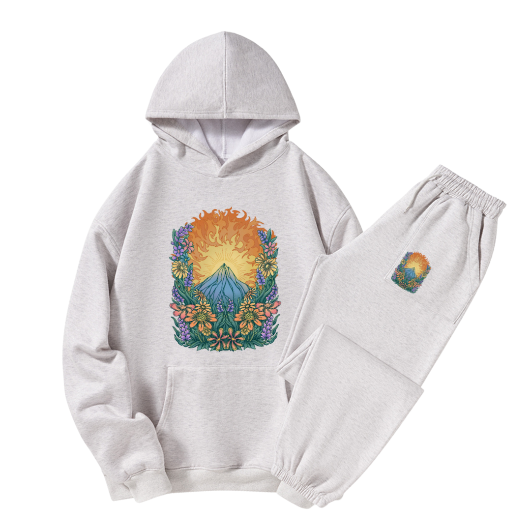 Freeleaf Rekindled Hope National Park Unisex Nature Inspired Fleece Hoodie Set
