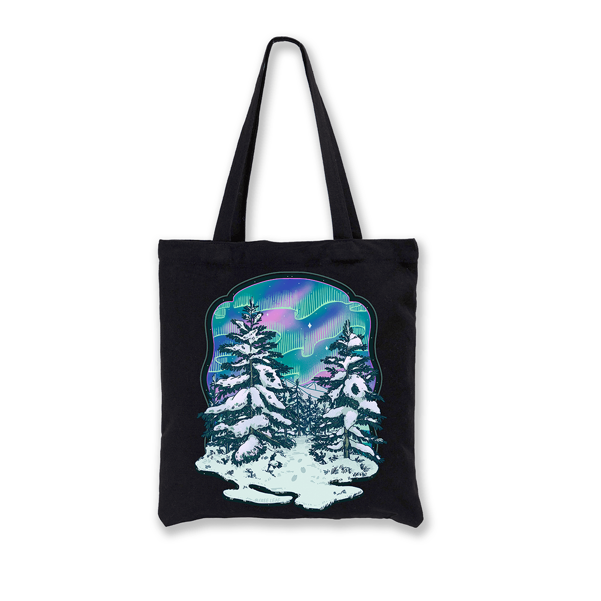 freeleaf-winter-aurora-tote-bag