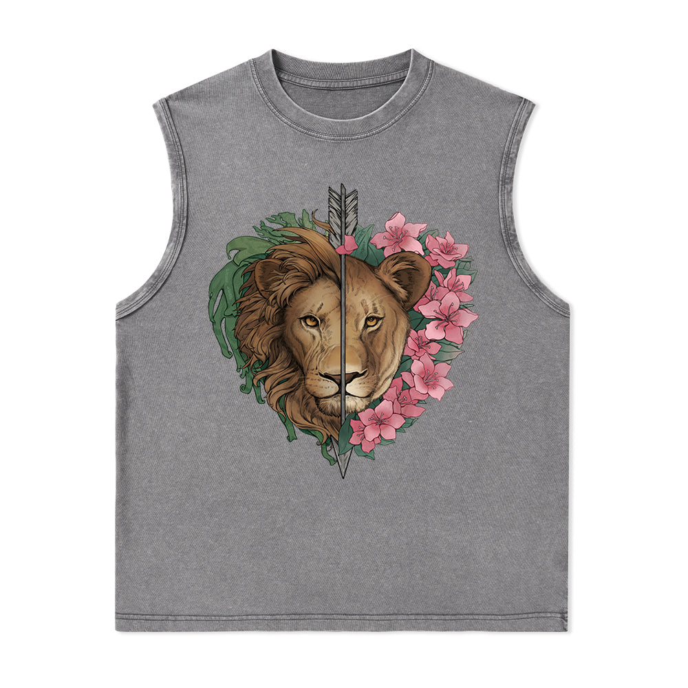 Freeleaf Wild at Heart Nature Inspired Unisex Washed Tank Tops