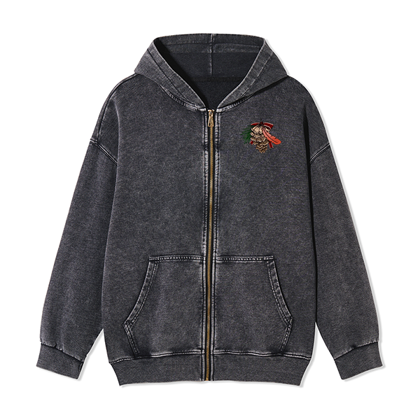 freeleaf-christmas-cardinal-unisex-fleece-full-zip-hoodie