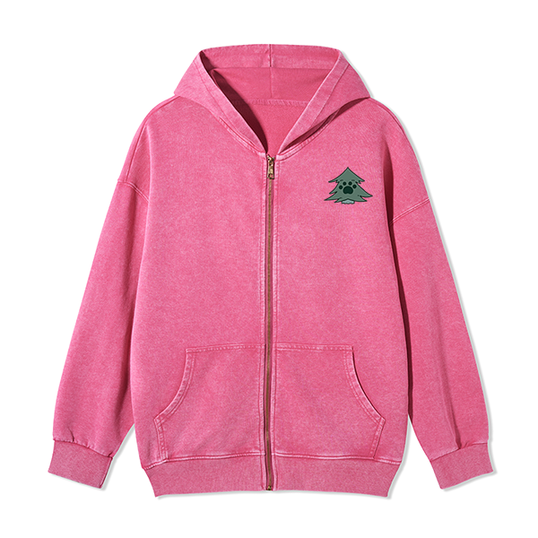 Freeleaf Hiking & Dogs Adventure Unisex Nature Inspired Fleece Full-Zip Hoodie