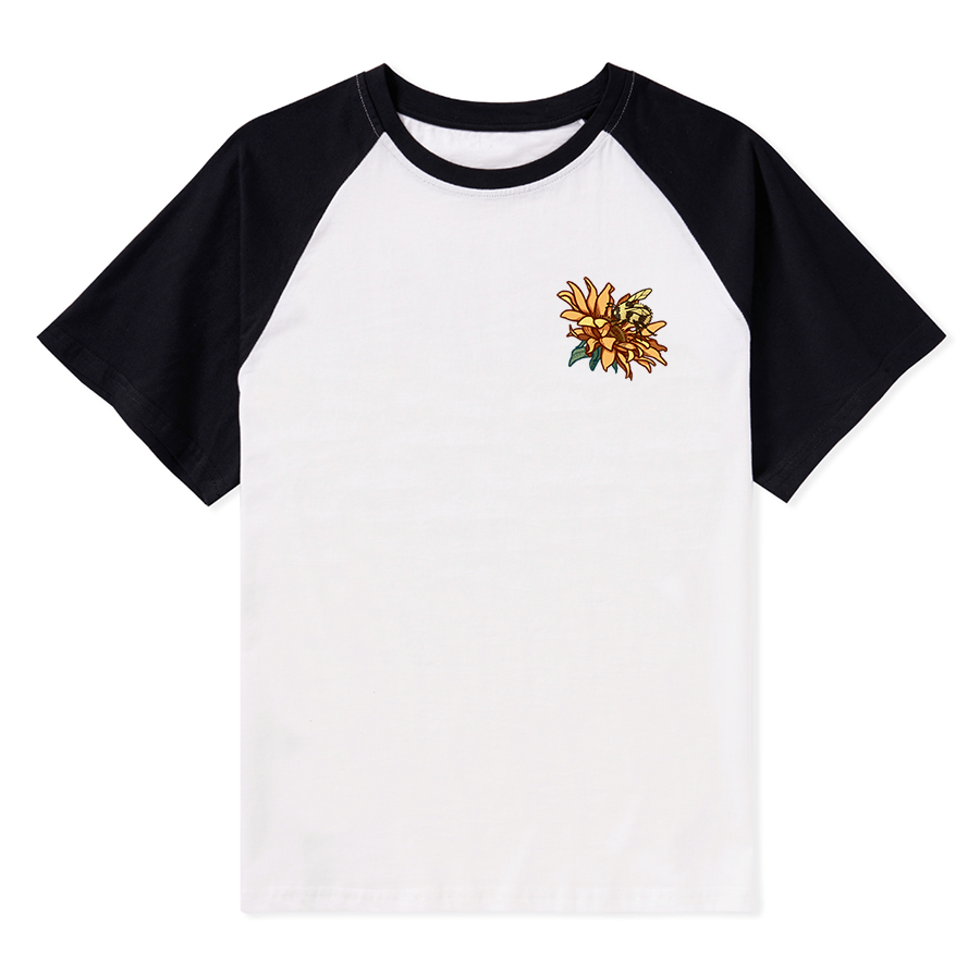 Freeleaf Sunshine Makes Me Happy Unisex Nature Inspired Raglan Sleeve Top