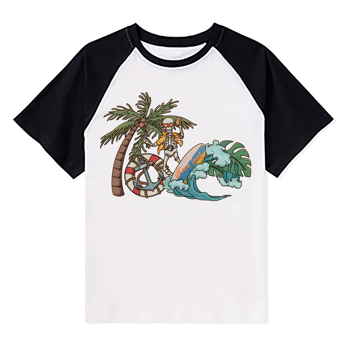 Freeleaf Eternal Summer Romance Adventure Unisex Raglan Sleeve Top
