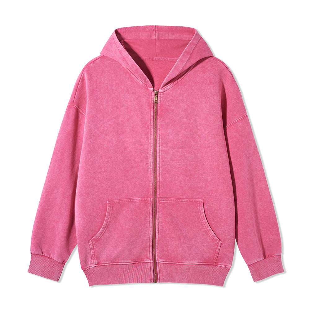 Freeleaf Wild at Heart Full-Zip Back-printed Hoodie