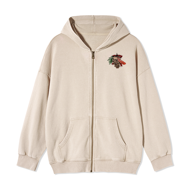 freeleaf-christmas-cardinal-unisex-fleece-full-zip-hoodie