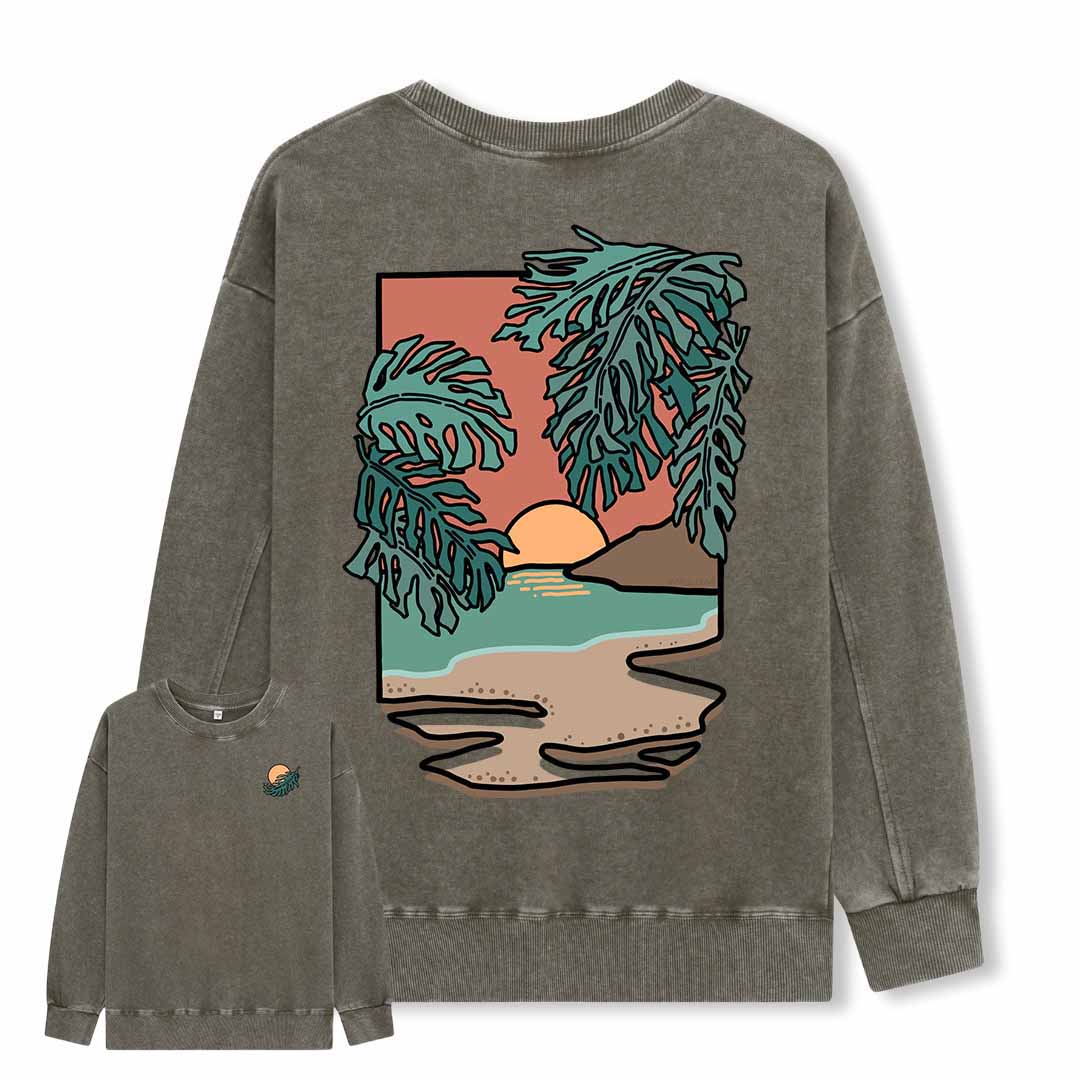 Hawaiian Vacation Washed Sweatshirt