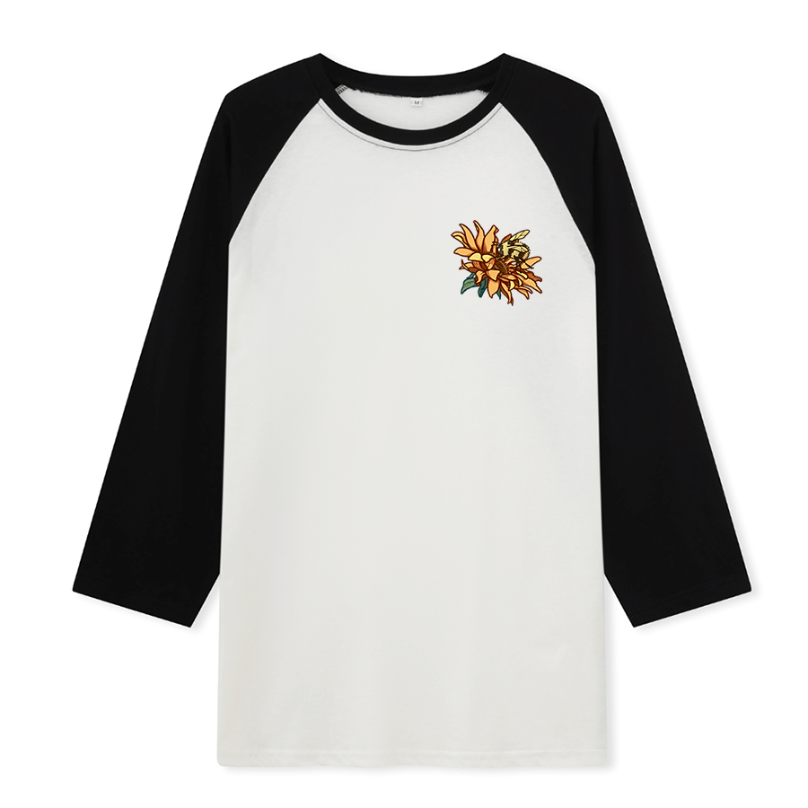 Freeleaf Sunshine Makes Me Happy Unisex Nature Inspired Raglan Sleeve Top