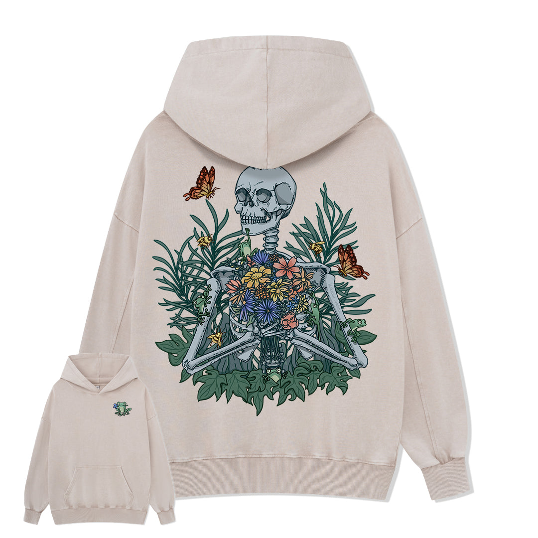 Freeleaf Rebirth in Bloom Unisex Nature Inspired Hoodie