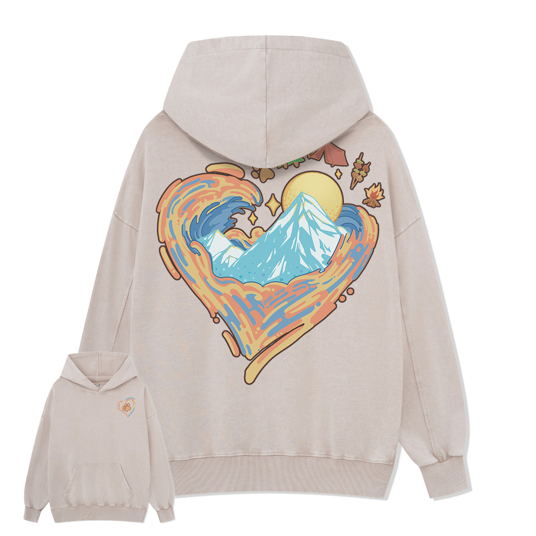 Freeleaf Heart of Wilderness Camping Unisex Nature Inspired Hoodie