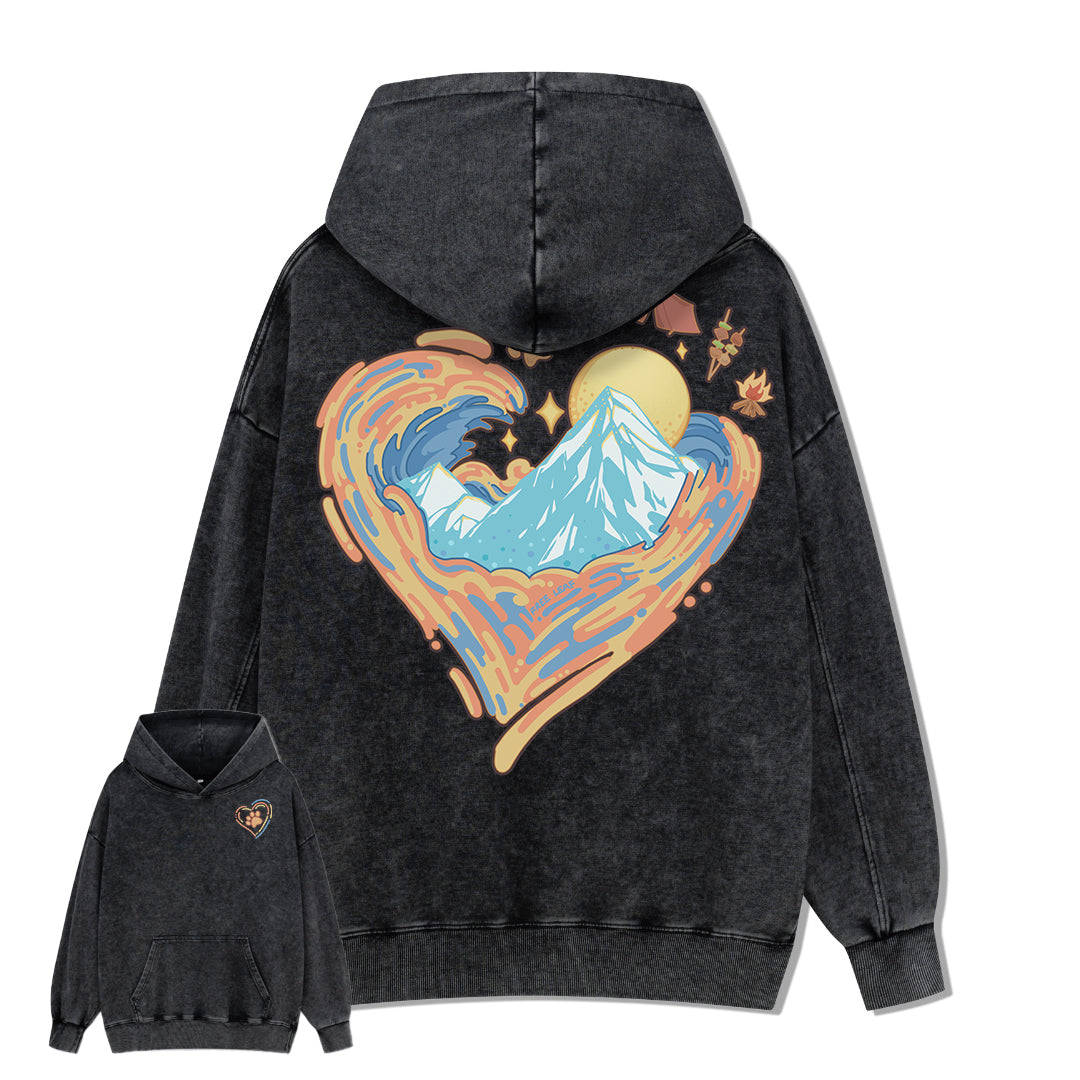Freeleaf Heart of Wilderness Camping Unisex Nature Inspired Hoodie