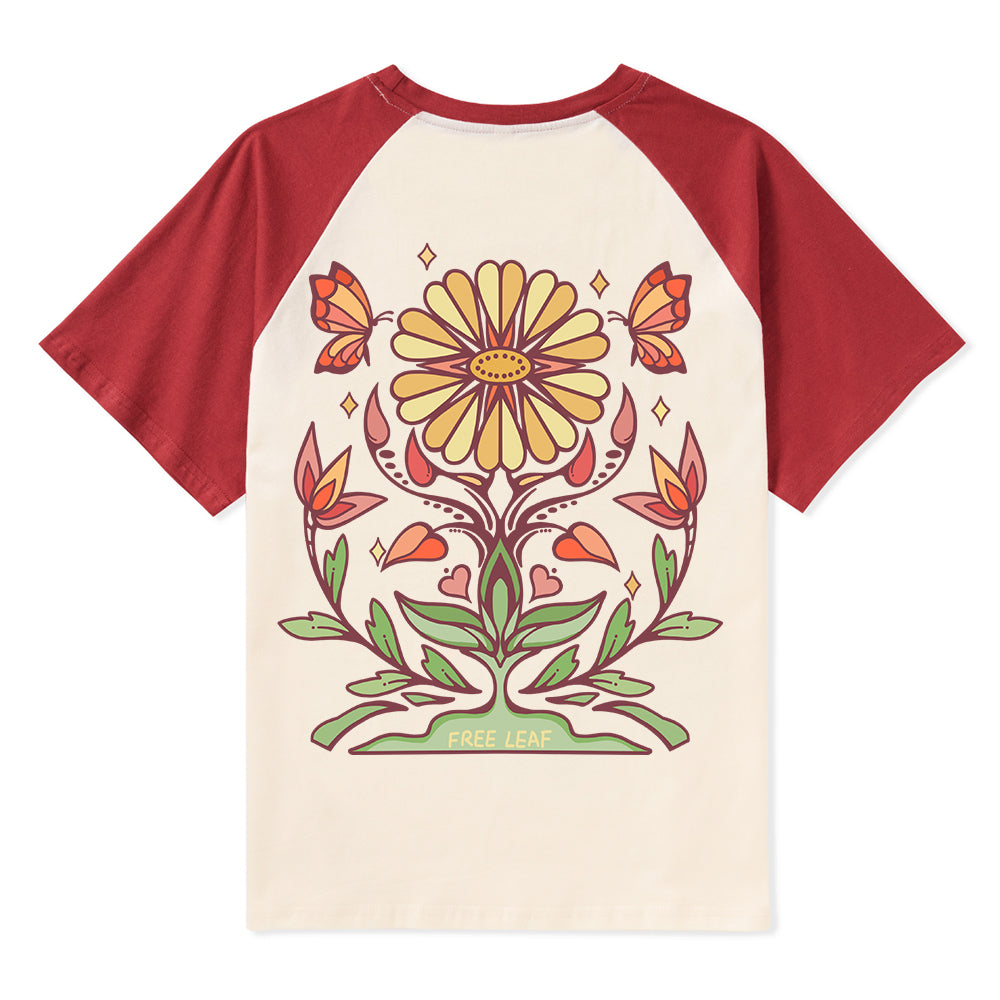Freeleaf Elf Viligis Unisex Nature Inspired Raglan Sleeve Top