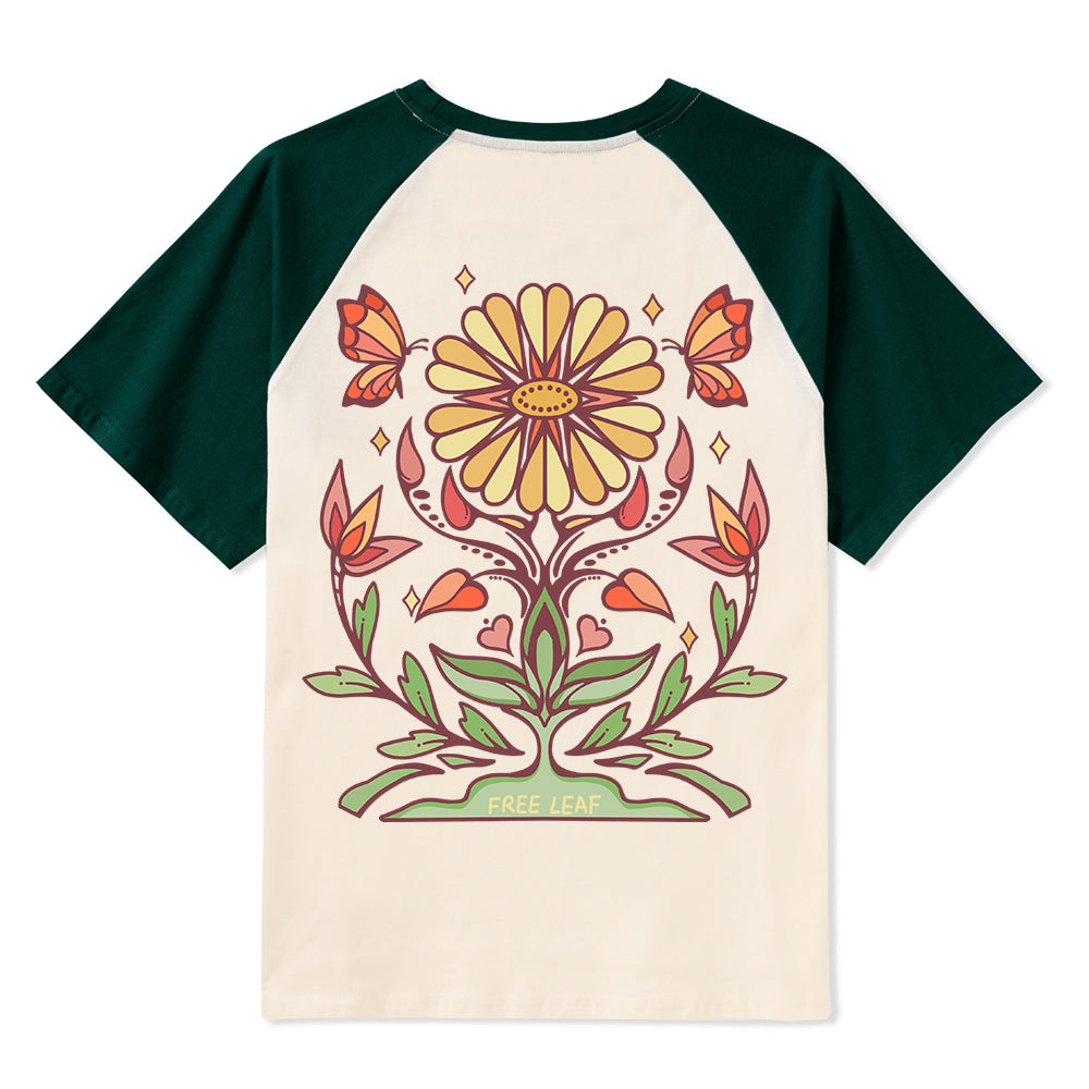 Freeleaf Elf Viligis Unisex Nature Inspired Raglan Sleeve Top
