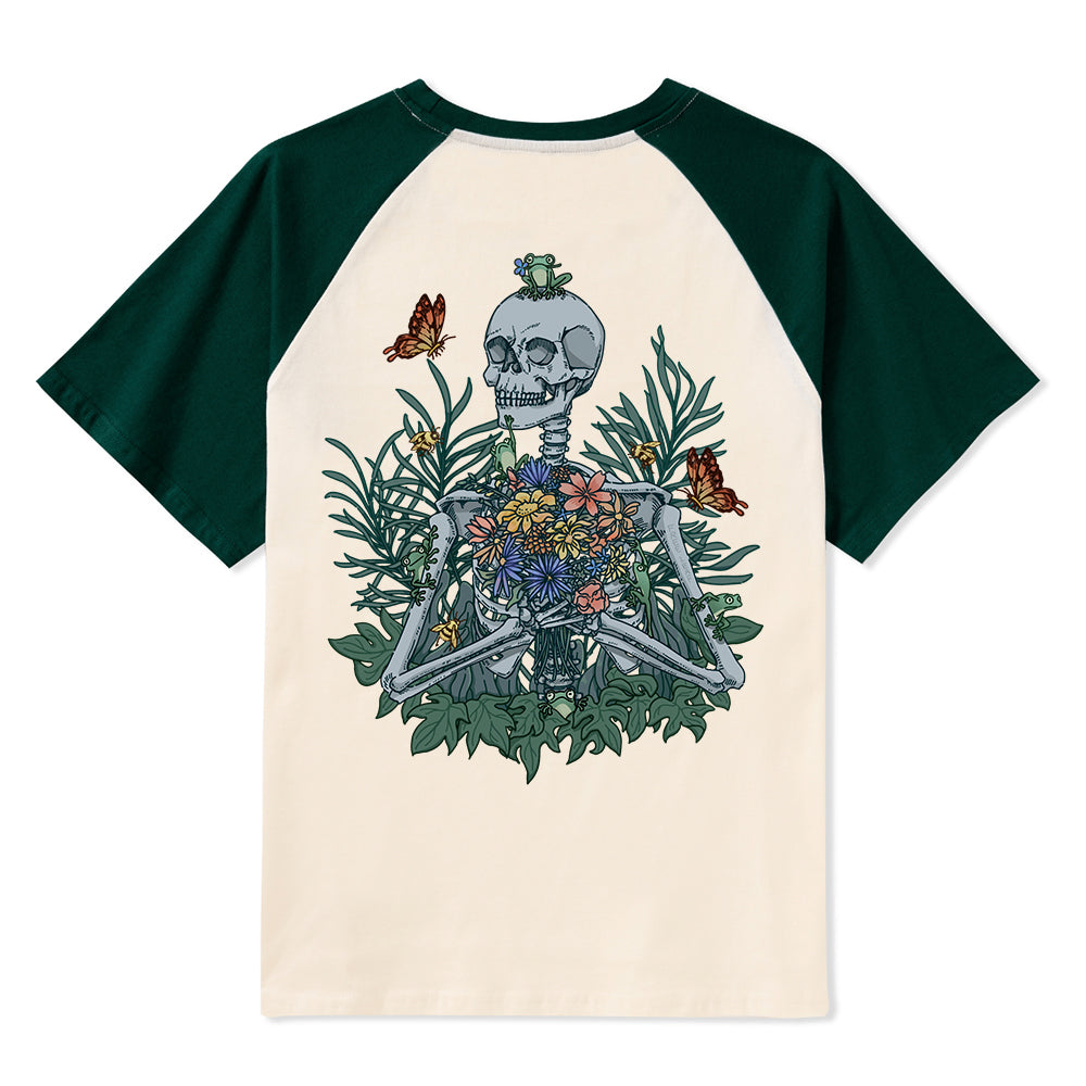 Freeleaf Rebirth in Bloom Unisex Nature Inspired Raglan Sleeve Top